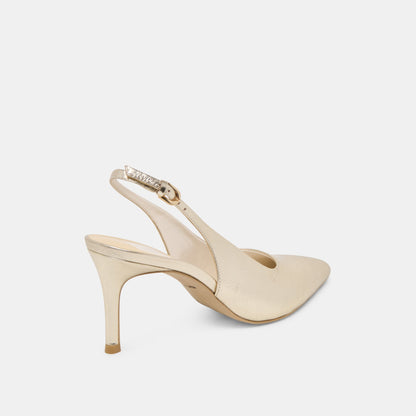 Dolce Vita ELASI HEELS LIGHT GOLD CRINKLE PATENT