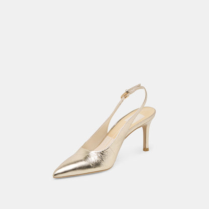 Dolce Vita ELASI HEELS LIGHT GOLD CRINKLE PATENT