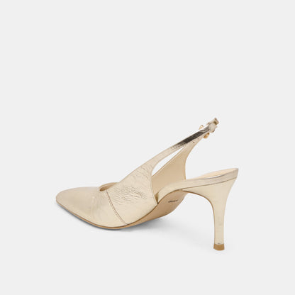 Dolce Vita ELASI HEELS LIGHT GOLD CRINKLE PATENT