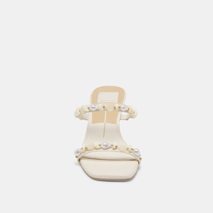 Dolce Vita GRASON HEELS WHITE LEATHER
