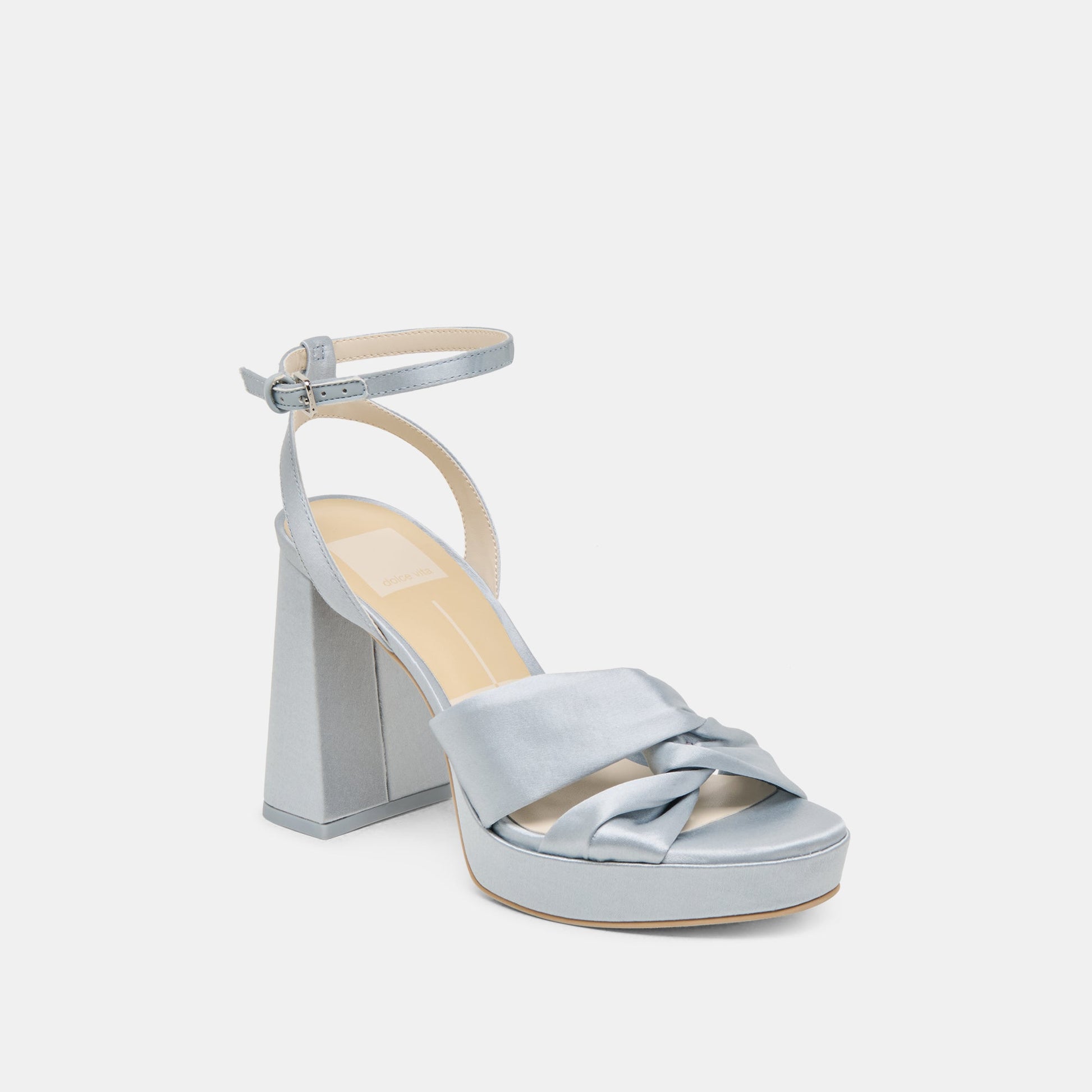 Dolce Vita PARLO HEELS LIGHT BLUE SATIN