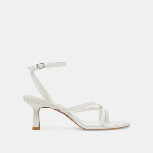 Dolce Vita MORAH WIDE HEELS TRUE WHITE LEATHER