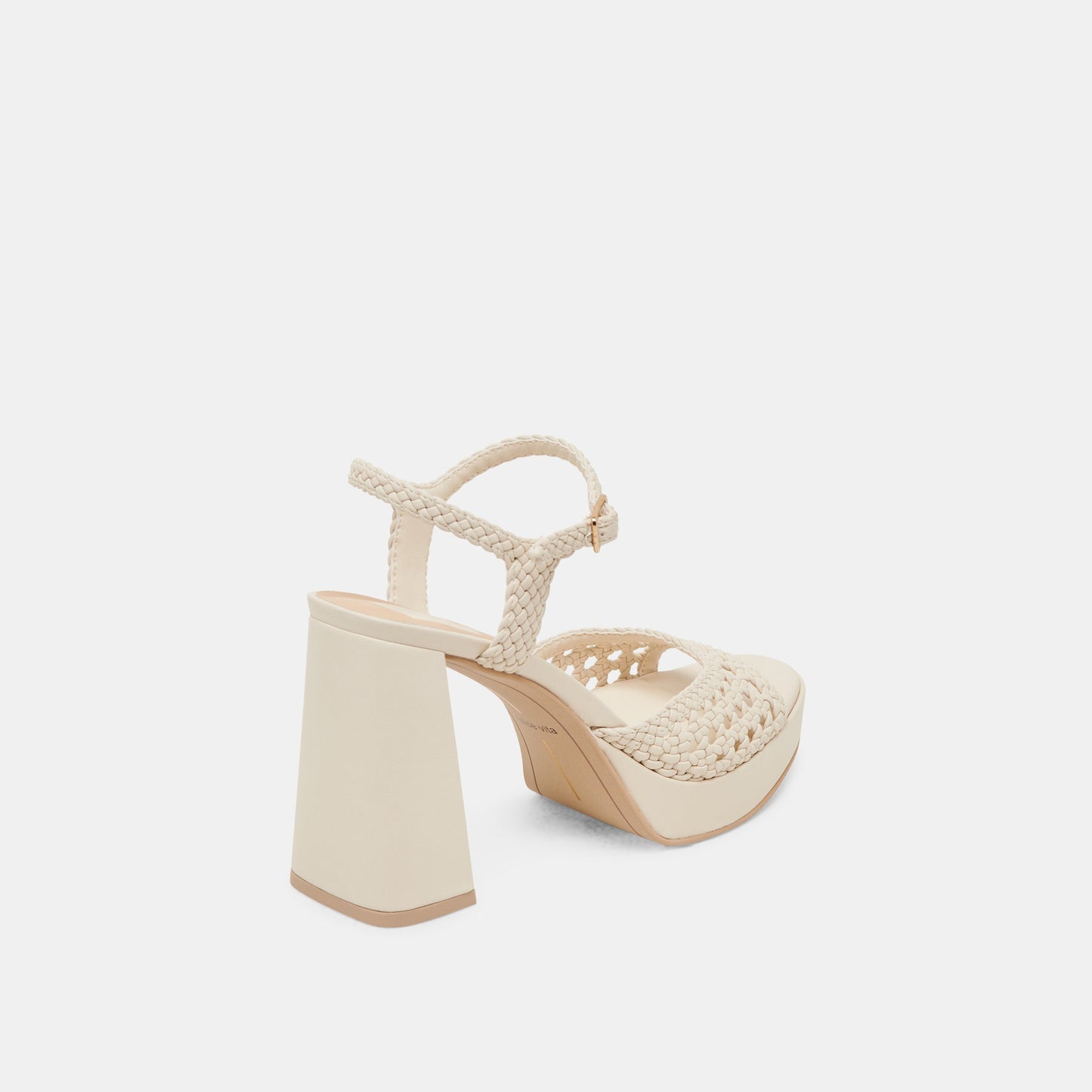 Dolce Vita PEYTEN WIDE HEELS CREME WOVEN STELLA