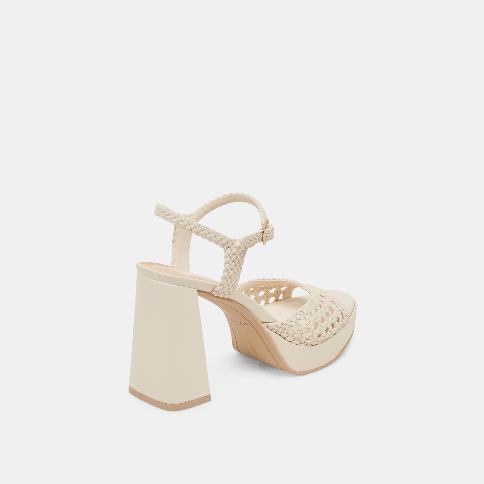Dolce Vita PEYTEN WIDE HEELS CREME WOVEN STELLA