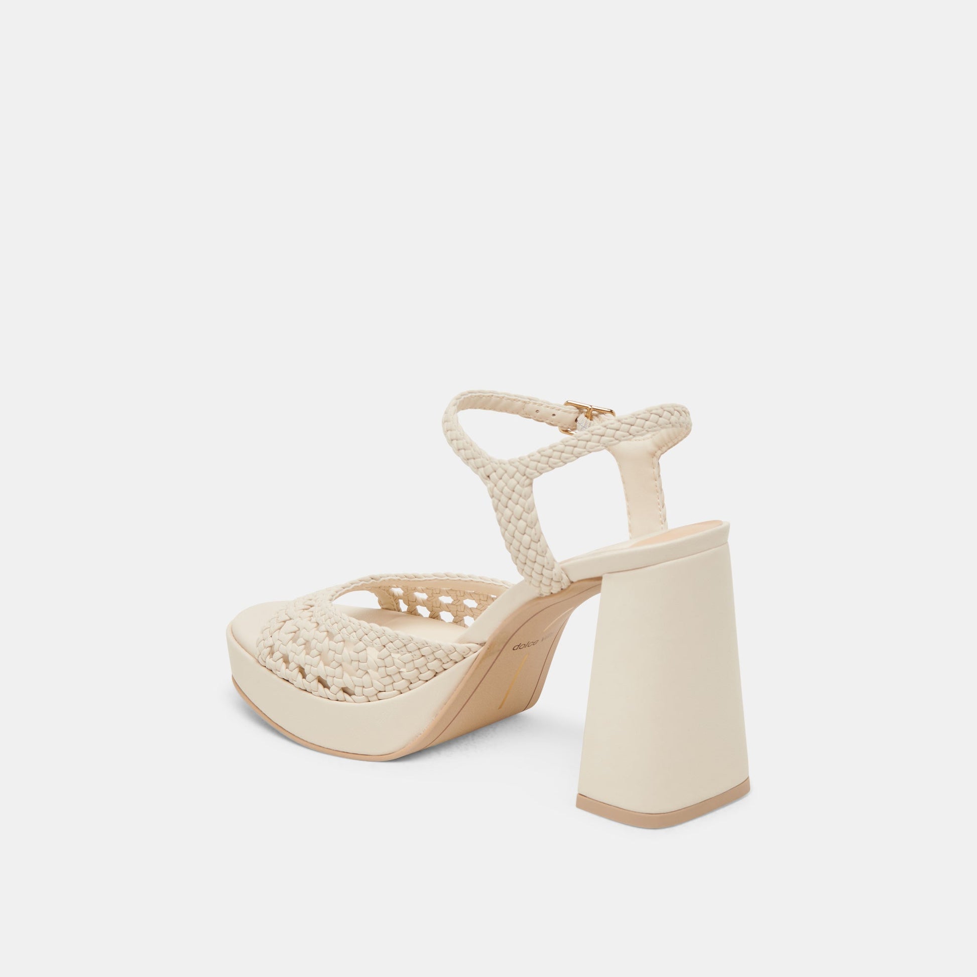 Dolce Vita PEYTEN WIDE HEELS CREME WOVEN STELLA