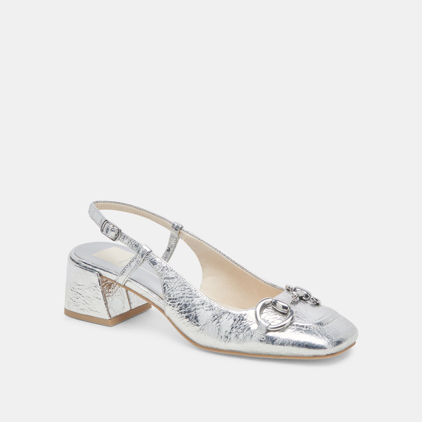 Dolce Vita MELLI HEELS SILVER DISTRESSED LEATHER