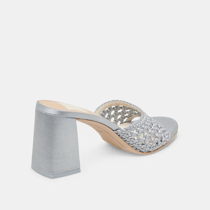 Dolce Vita MARGOE HEELS LIGHT BLUE WOVEN SATIN