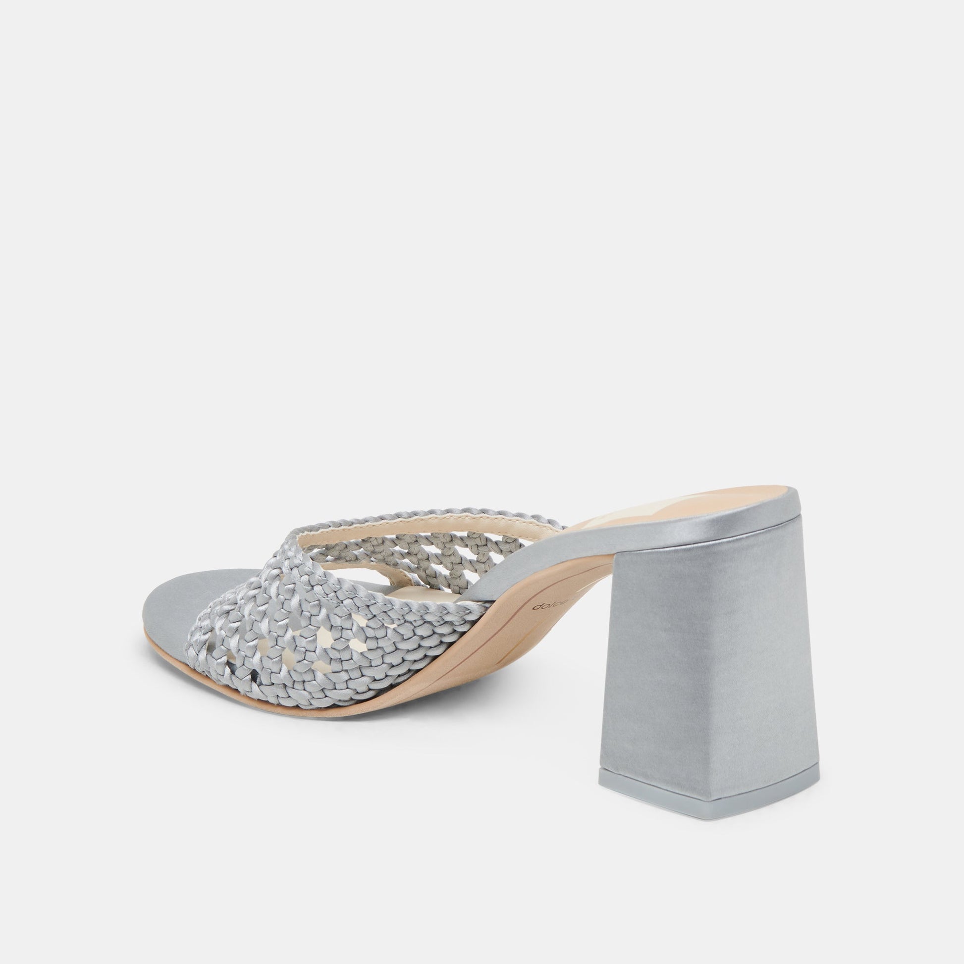 Dolce Vita MARGOE HEELS LIGHT BLUE WOVEN SATIN