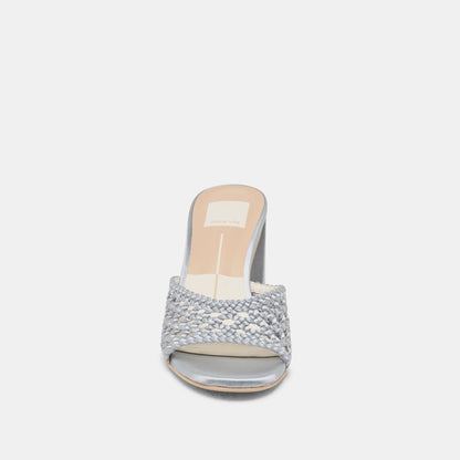 Dolce Vita MARGOE HEELS LIGHT BLUE WOVEN SATIN