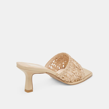 Dolce Vita MAYLAH HEELS LIGHT GOLD MACRAME