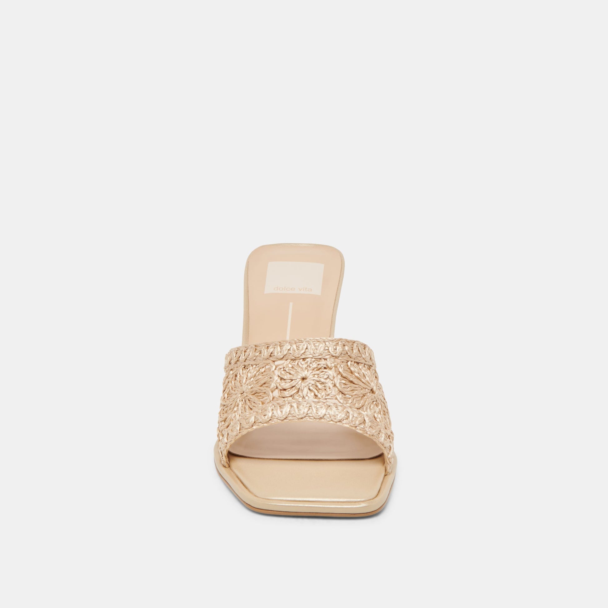 Dolce Vita MAYLAH HEELS LIGHT GOLD MACRAME