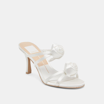Dolce Vita LINZY HEELS TRUE WHITE SATIN