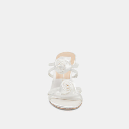 Dolce Vita LINZY HEELS TRUE WHITE SATIN
