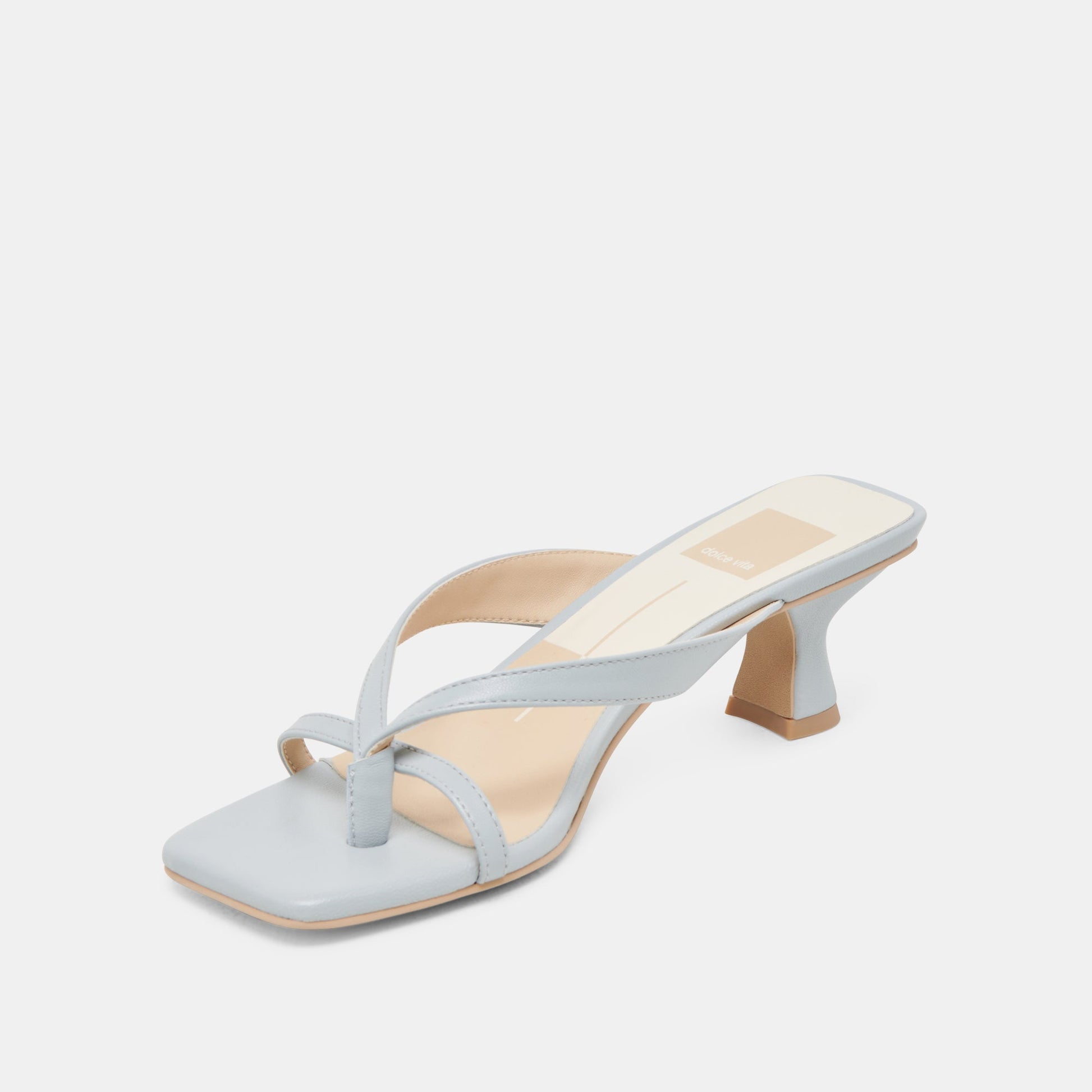 Dolce Vita BREVEL WIDE HEELS LIGHT BLUE LEATHER