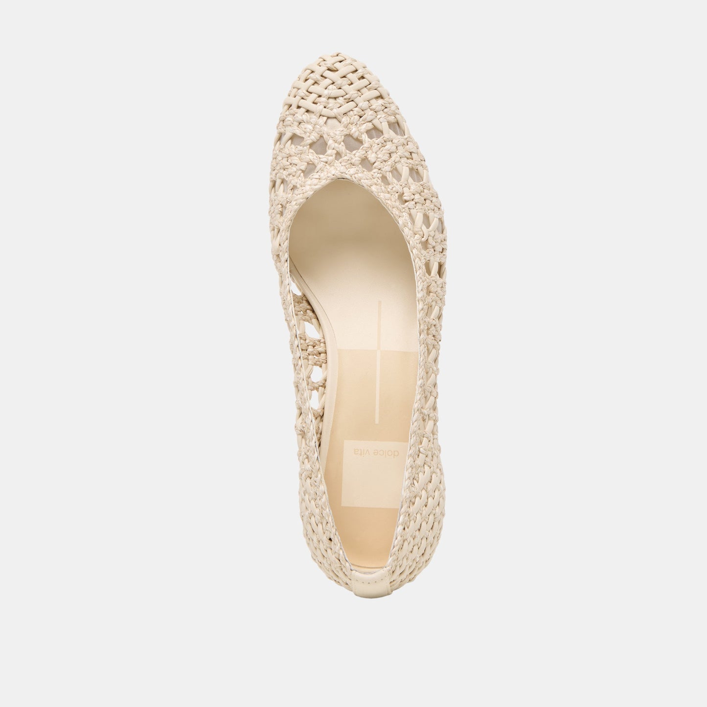 Dolce Vita Lula Ivory Multi Woven Raffia Heels