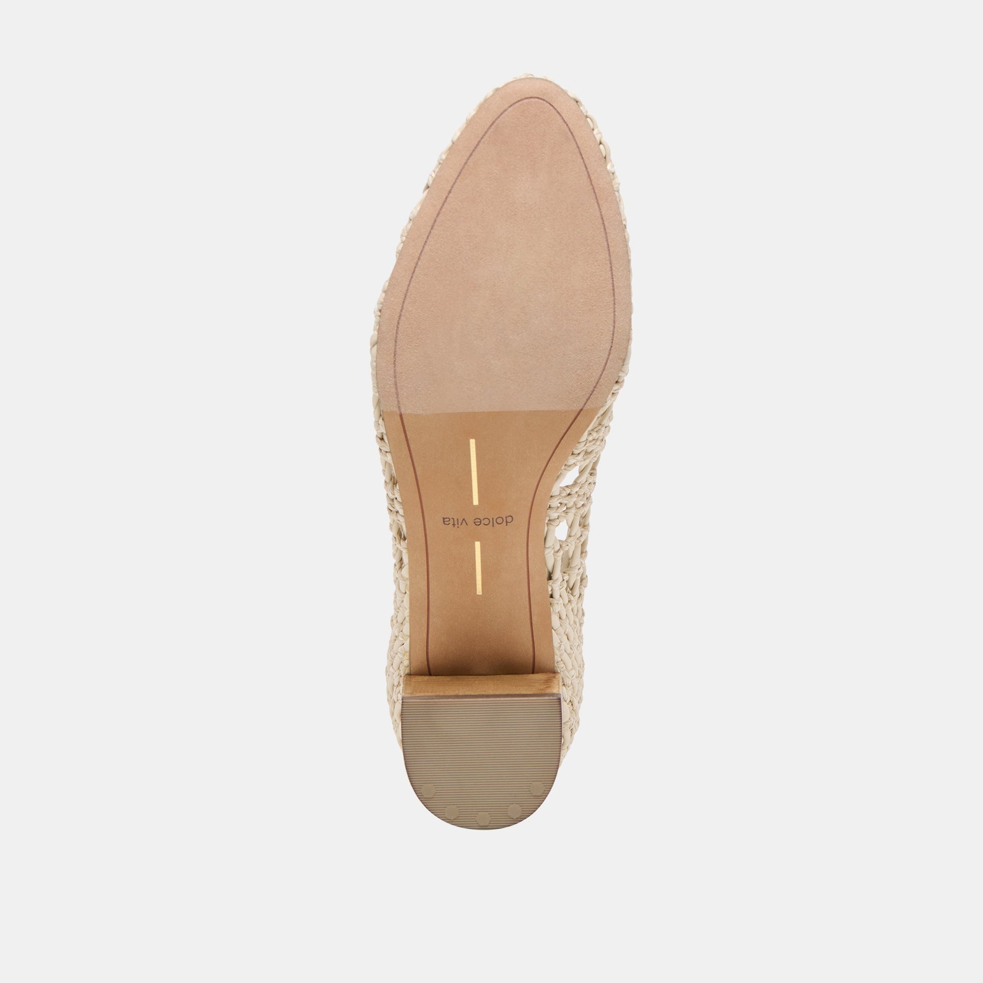 Dolce Vita Lula Ivory Multi Woven Raffia Heels
