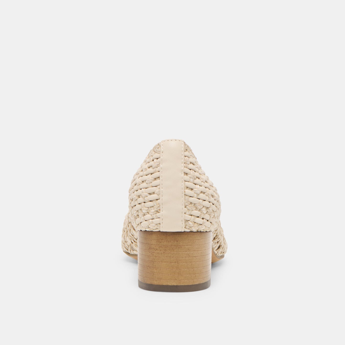 Dolce Vita Lula Ivory Multi Woven Raffia Heels
