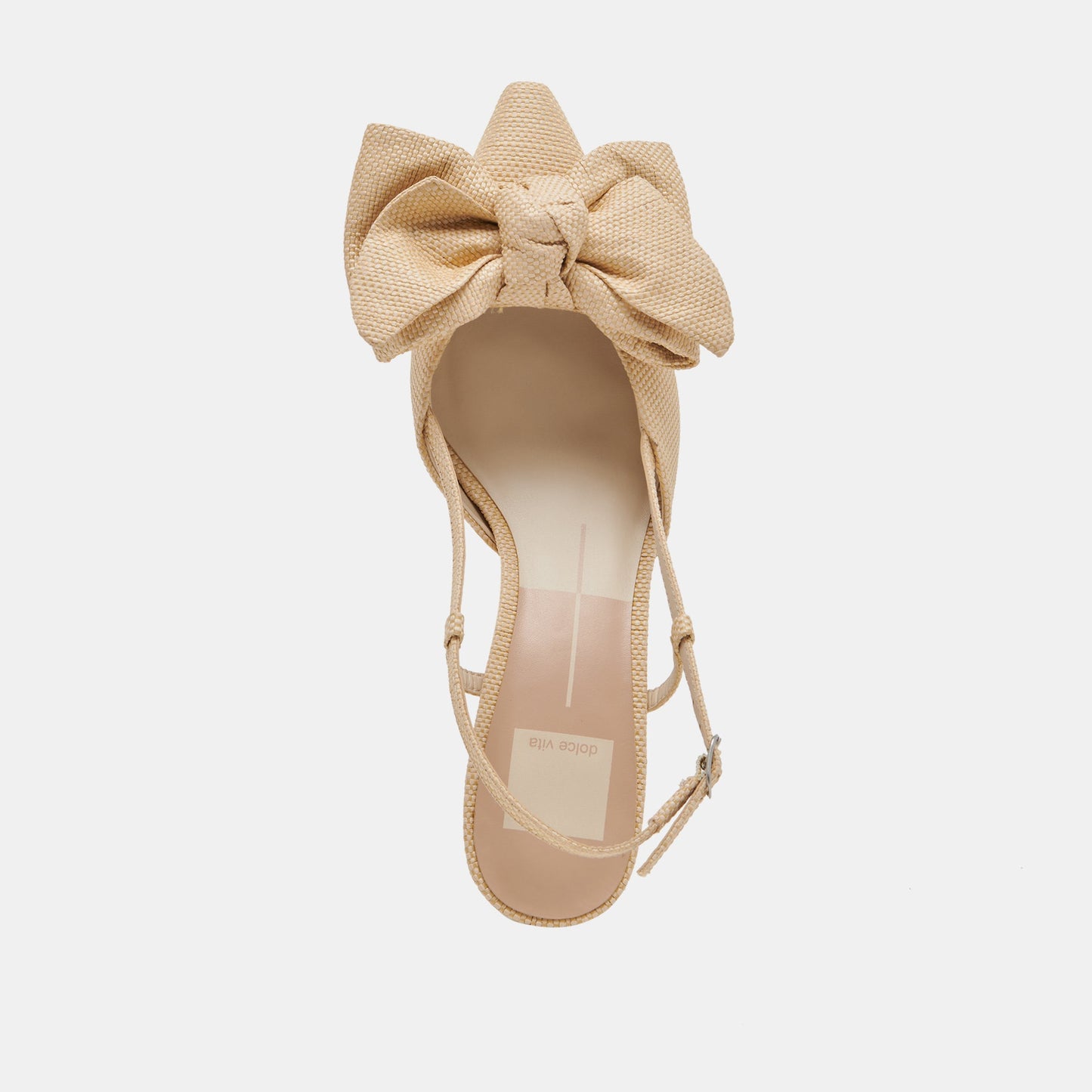 Dolce Vita ODELA BOW HEELS NATURAL WOVEN RAFFIA