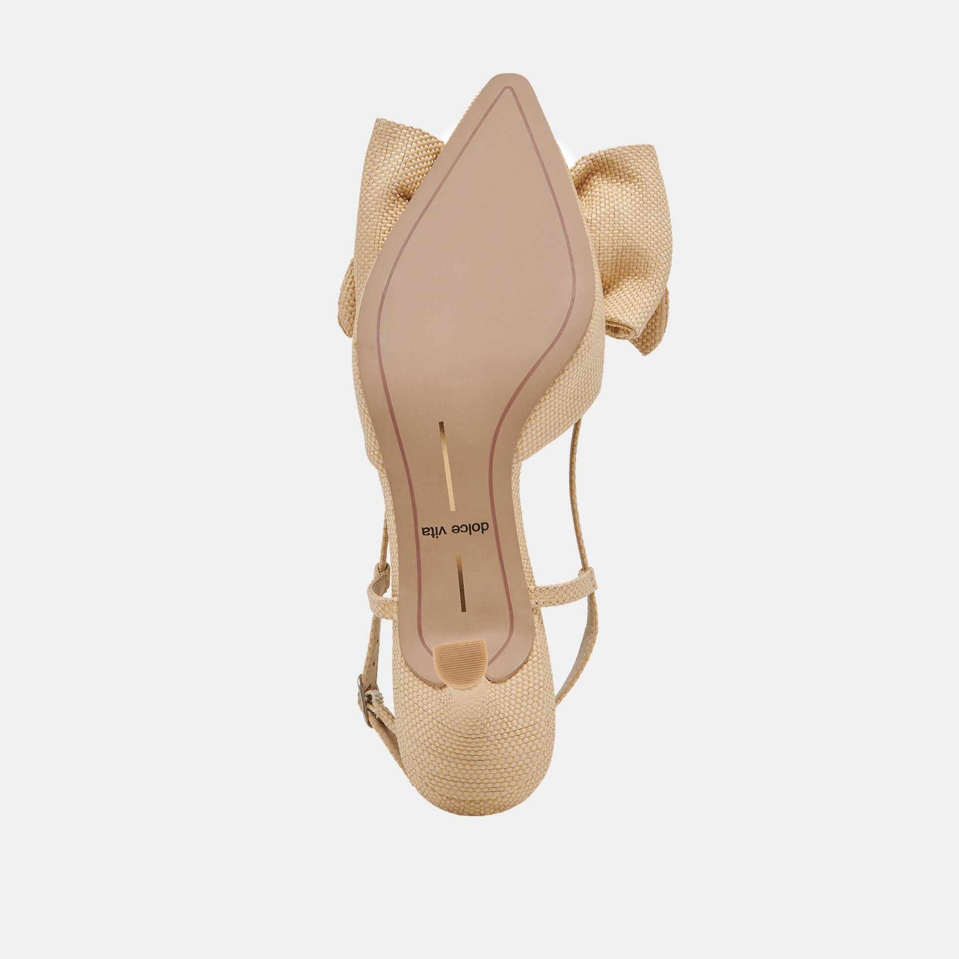 Dolce Vita ODELA BOW HEELS NATURAL WOVEN RAFFIA