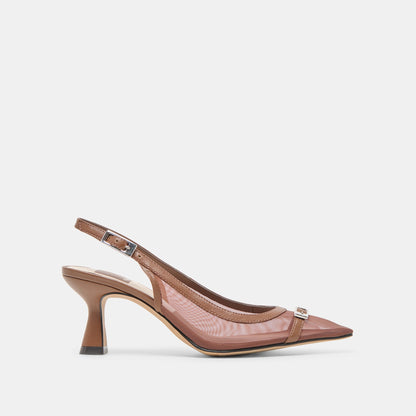 Dolce Vita Lorine Espresso Mesh Heels