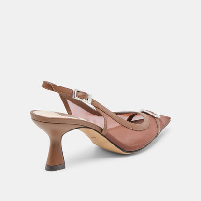 Dolce Vita Lorine Espresso Mesh Heels
