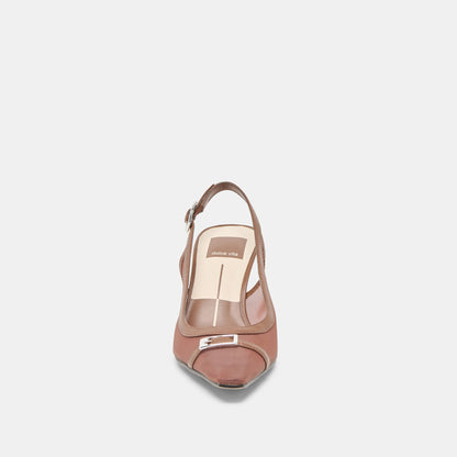 Dolce Vita Lorine Espresso Mesh Heels