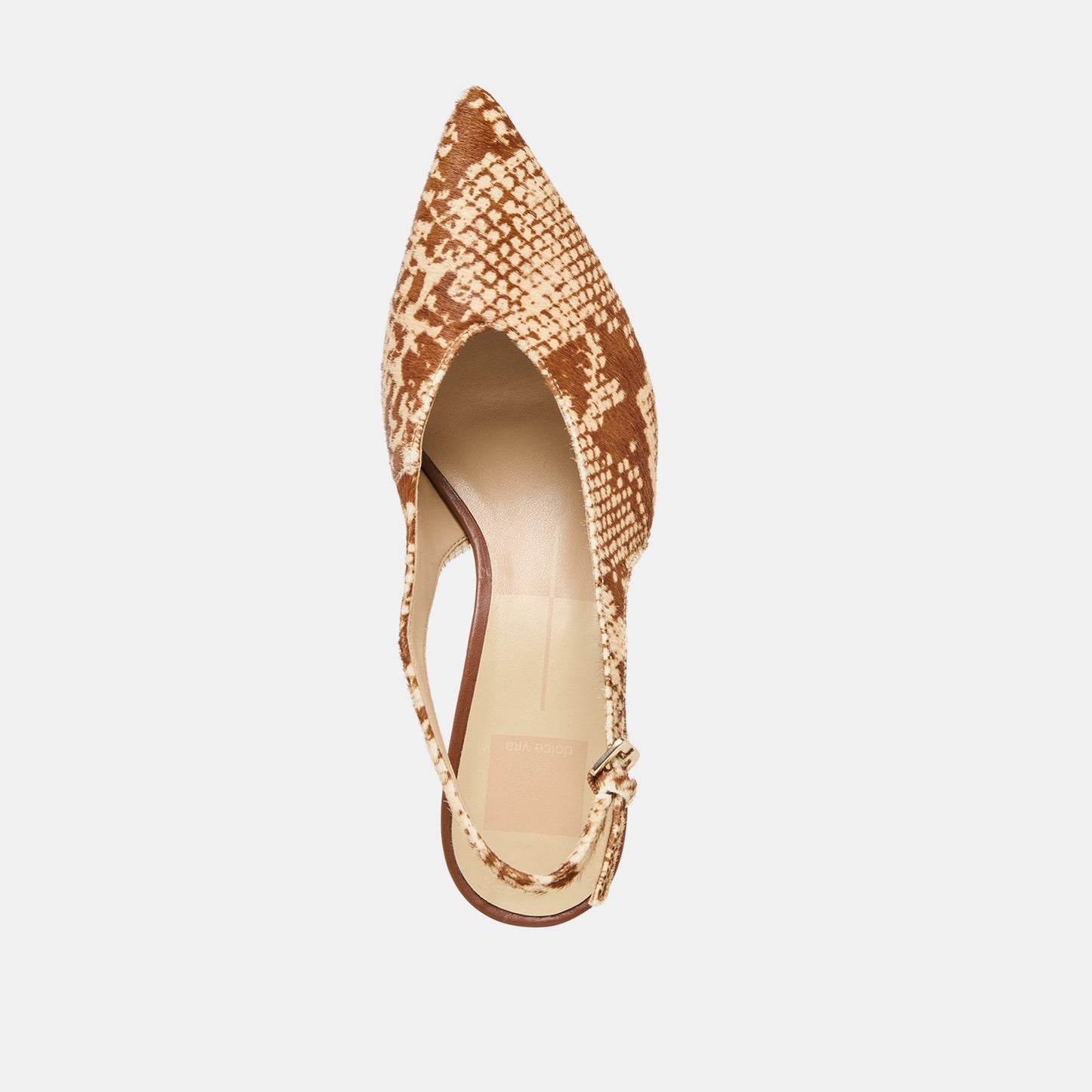 Dolce Vita Alenna Brown Snake Calf Hair Heels
