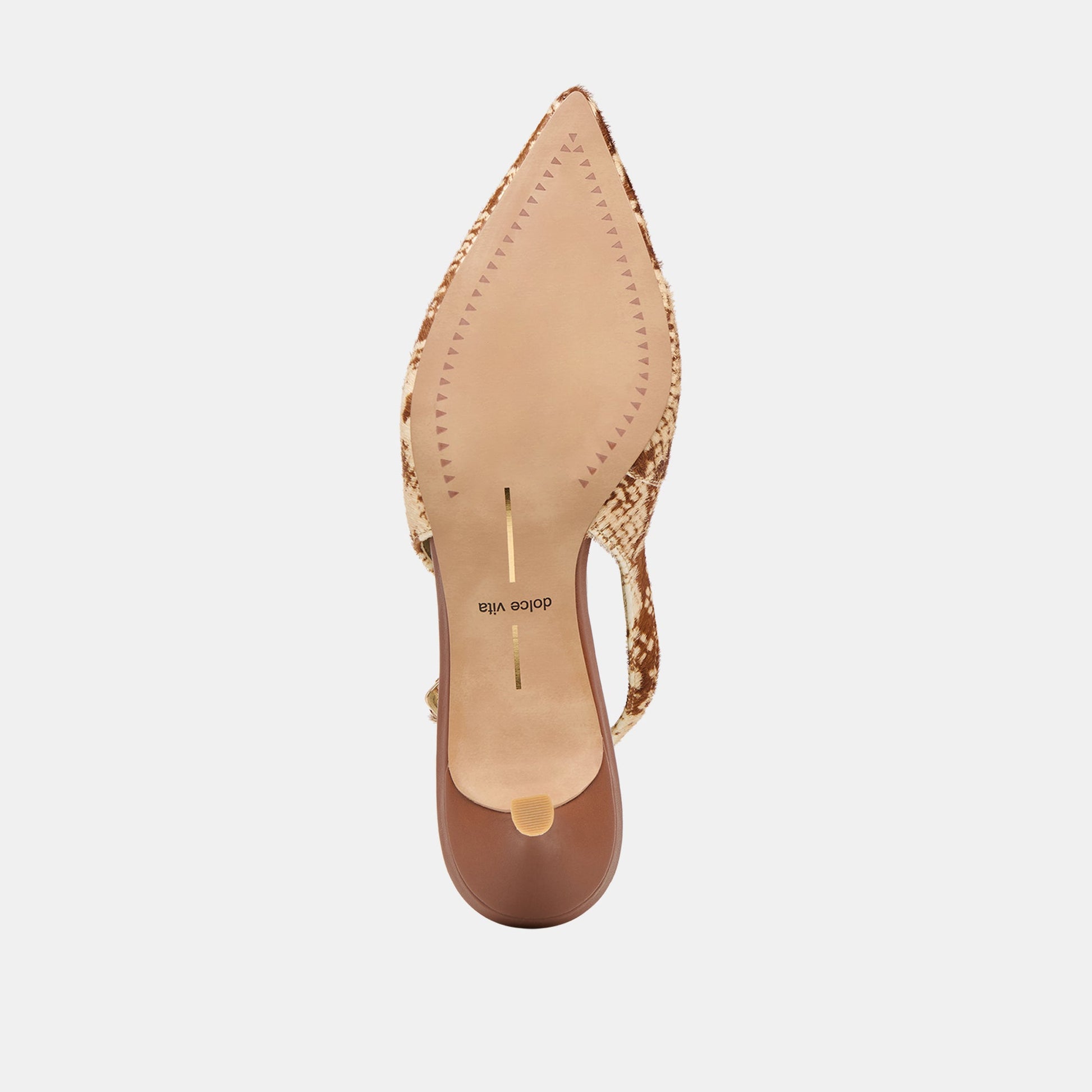 Dolce Vita Alenna Brown Snake Calf Hair Heels