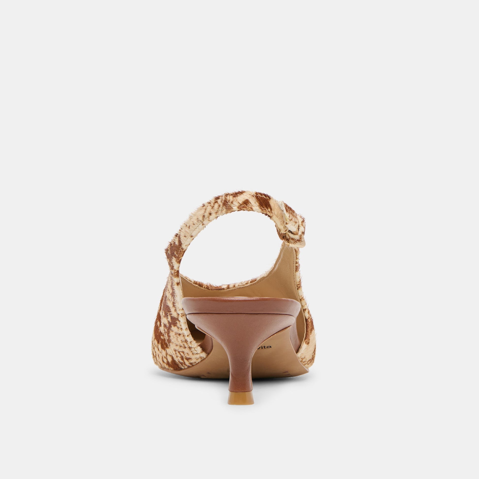 Dolce Vita Alenna Brown Snake Calf Hair Heels