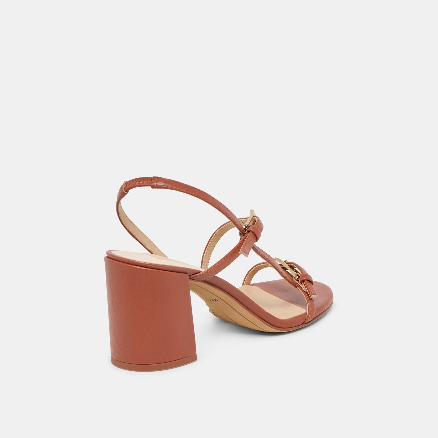 Dolce Vita Faye Cognac Leather Heels