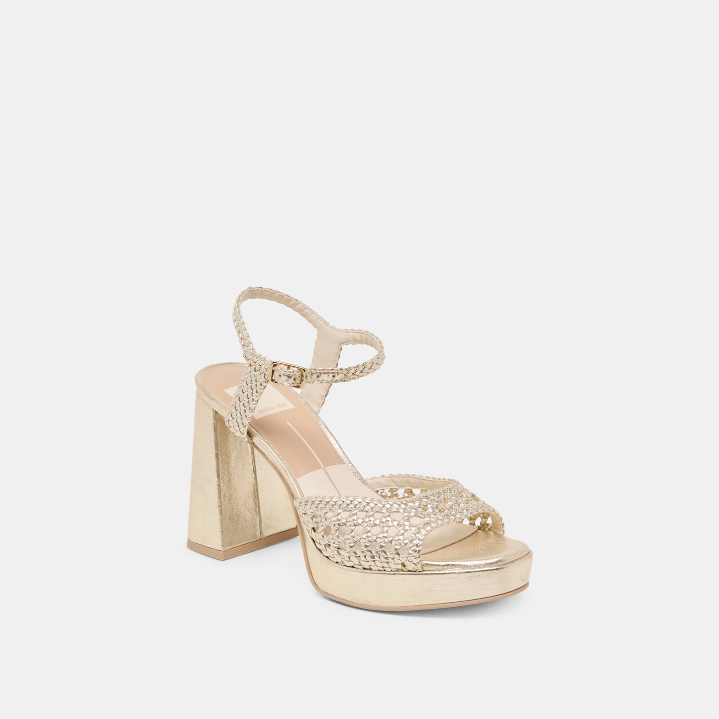 Dolce Vita PEYTEN HEELS LIGHT GOLD WOVEN STELLA