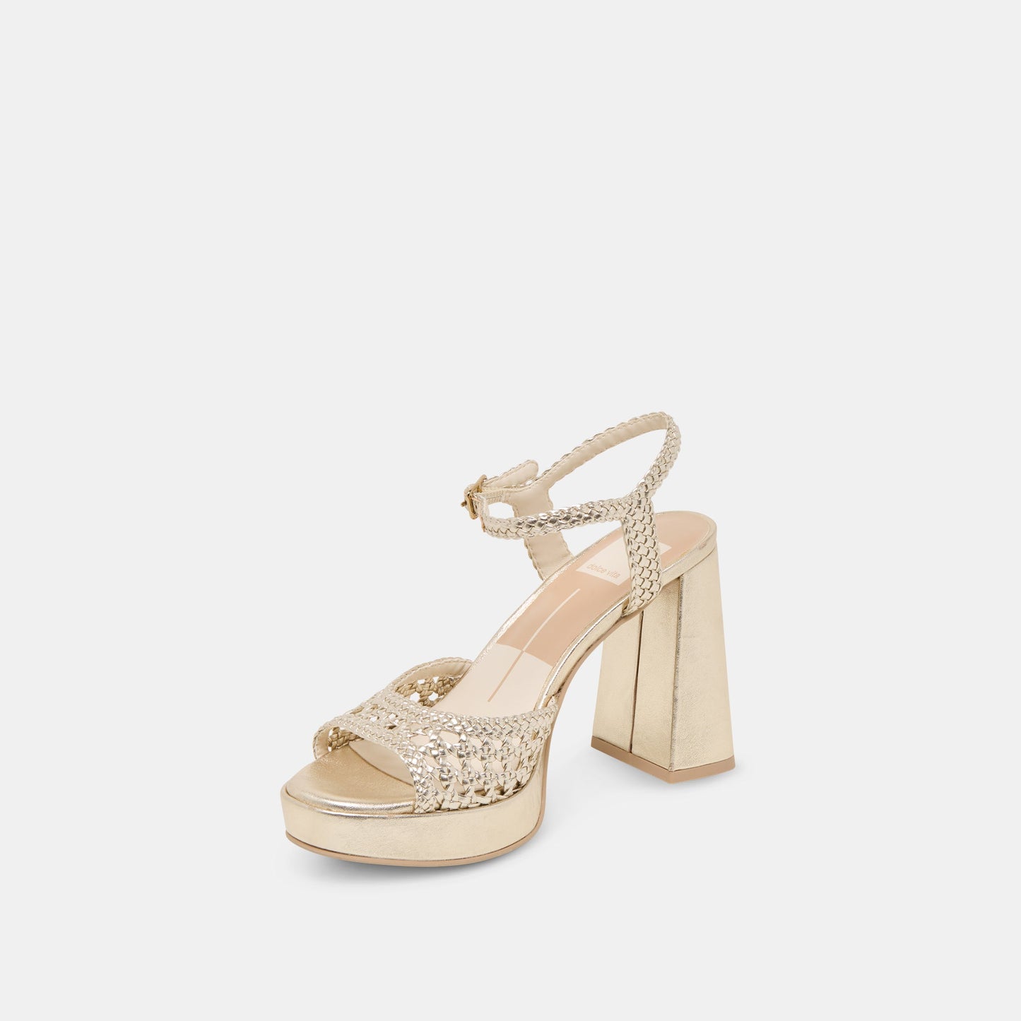 Dolce Vita PEYTEN HEELS LIGHT GOLD WOVEN STELLA