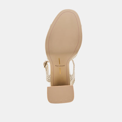 Dolce Vita PEYTEN HEELS LIGHT GOLD WOVEN STELLA