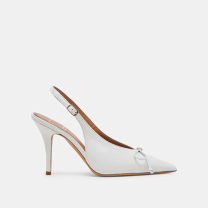 Dolce Vita GEENA HEELS WHITE LEATHER