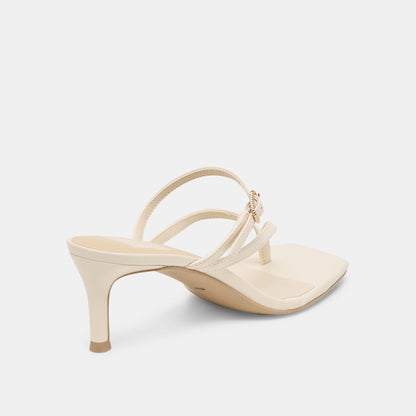 Dolce Vita Biaga Off White Leather Heels
