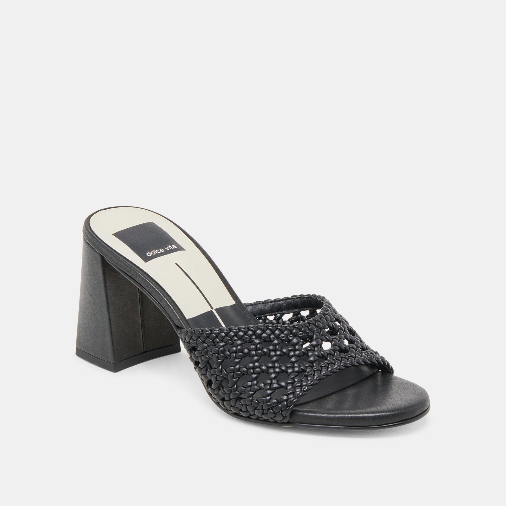 Dolce Vita MARGOE HEELS BLACK WOVEN STELLA