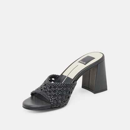 Dolce Vita MARGOE HEELS BLACK WOVEN STELLA