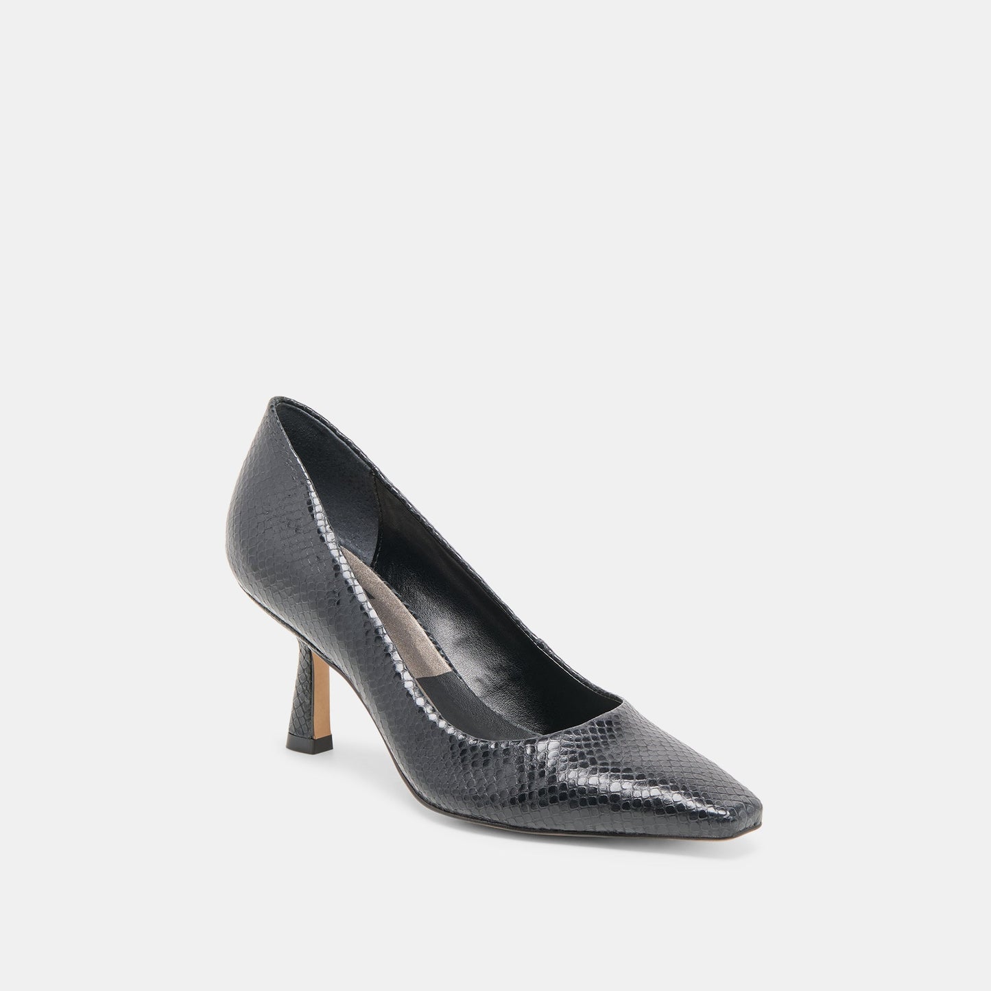 Dolce Vita Briona Onyx Embossed Leather Heels