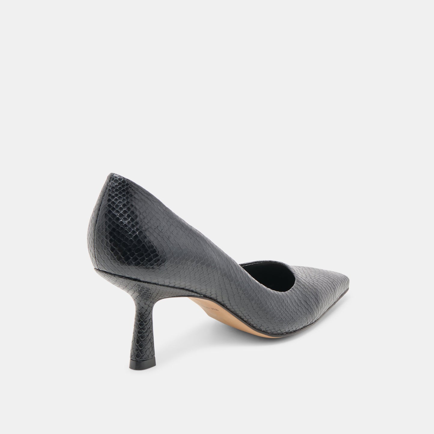 Dolce Vita Briona Onyx Embossed Leather Heels