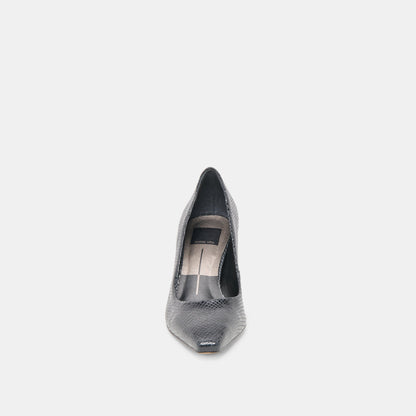 Dolce Vita Briona Onyx Embossed Leather Heels