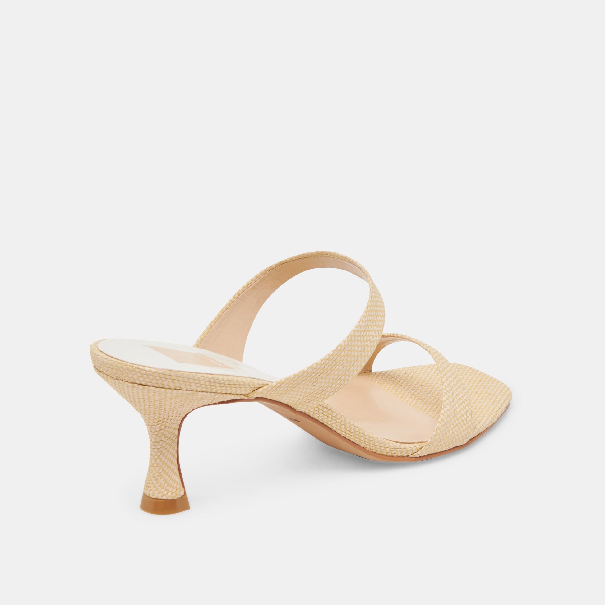 Dolce Vita Genora Lt Natural Woven Raffia Heels