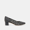 BLACK WOVEN RAFFIA