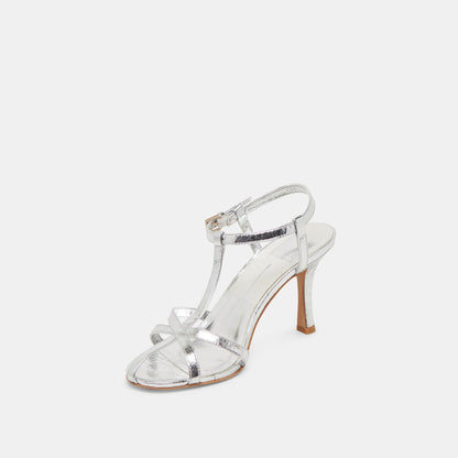 Dolce Vita LIANE HEELS SILVER DISTRESSED LEATHER