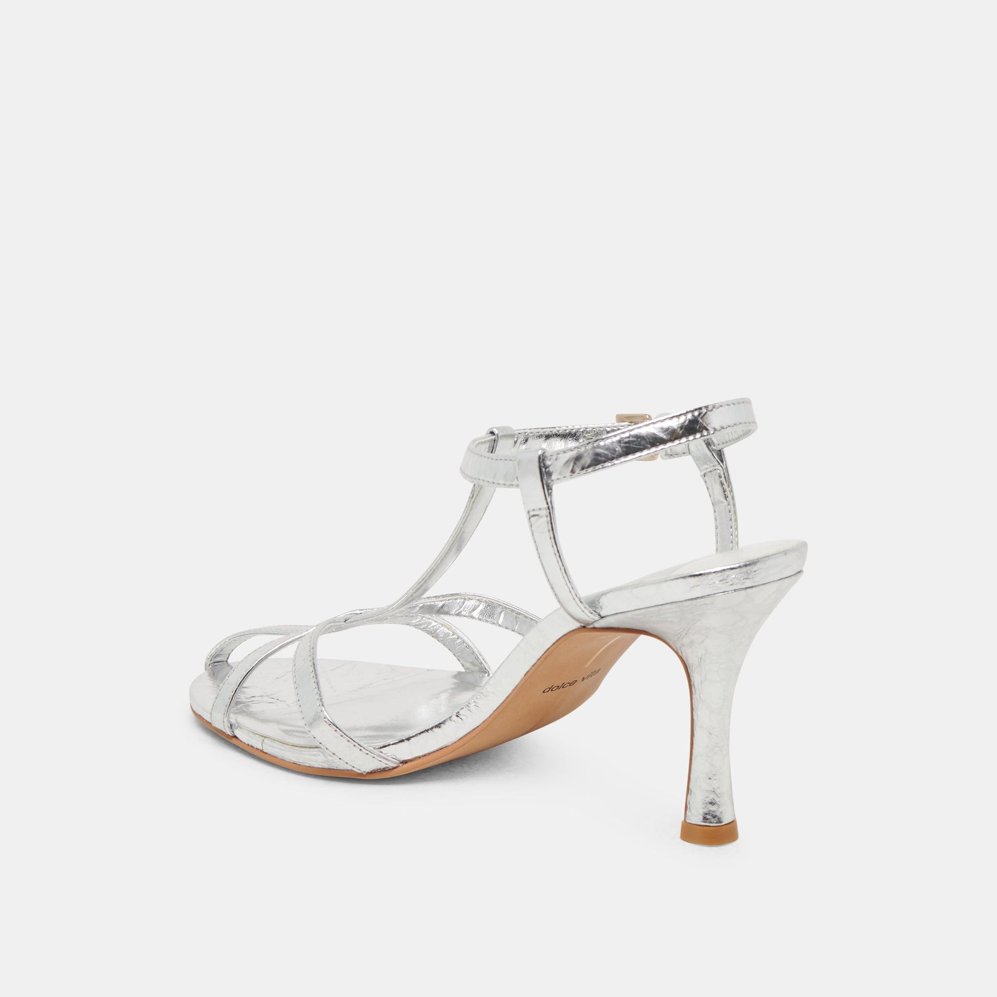 Dolce Vita LIANE HEELS SILVER DISTRESSED LEATHER
