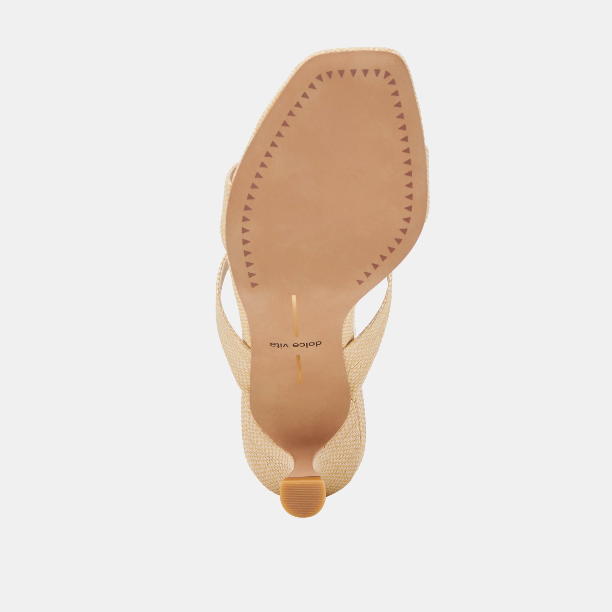 Dolce Vita Genora Wide Lt Natural Woven Raffia Heels