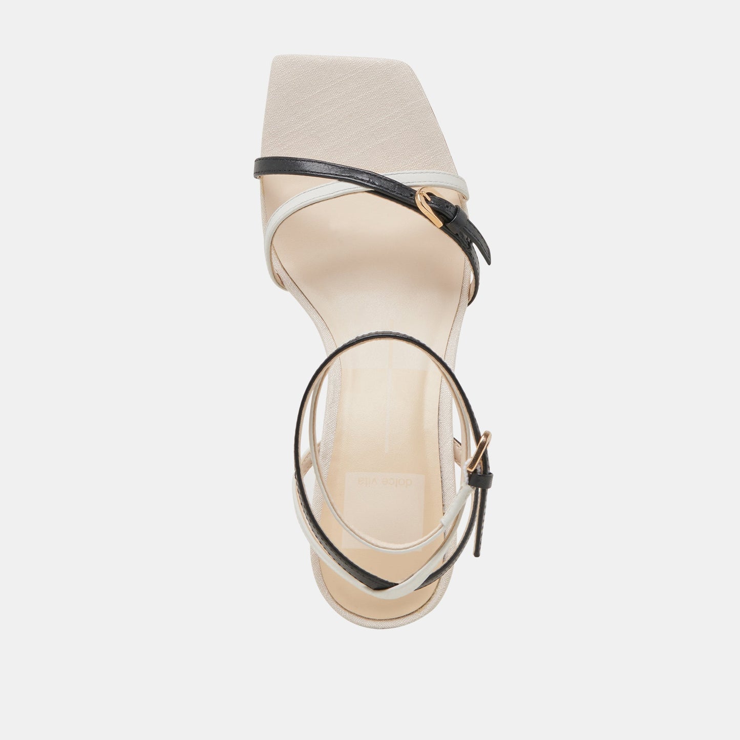 Dolce Vita BAMBY HEELS WHITE BLACK LEATHER