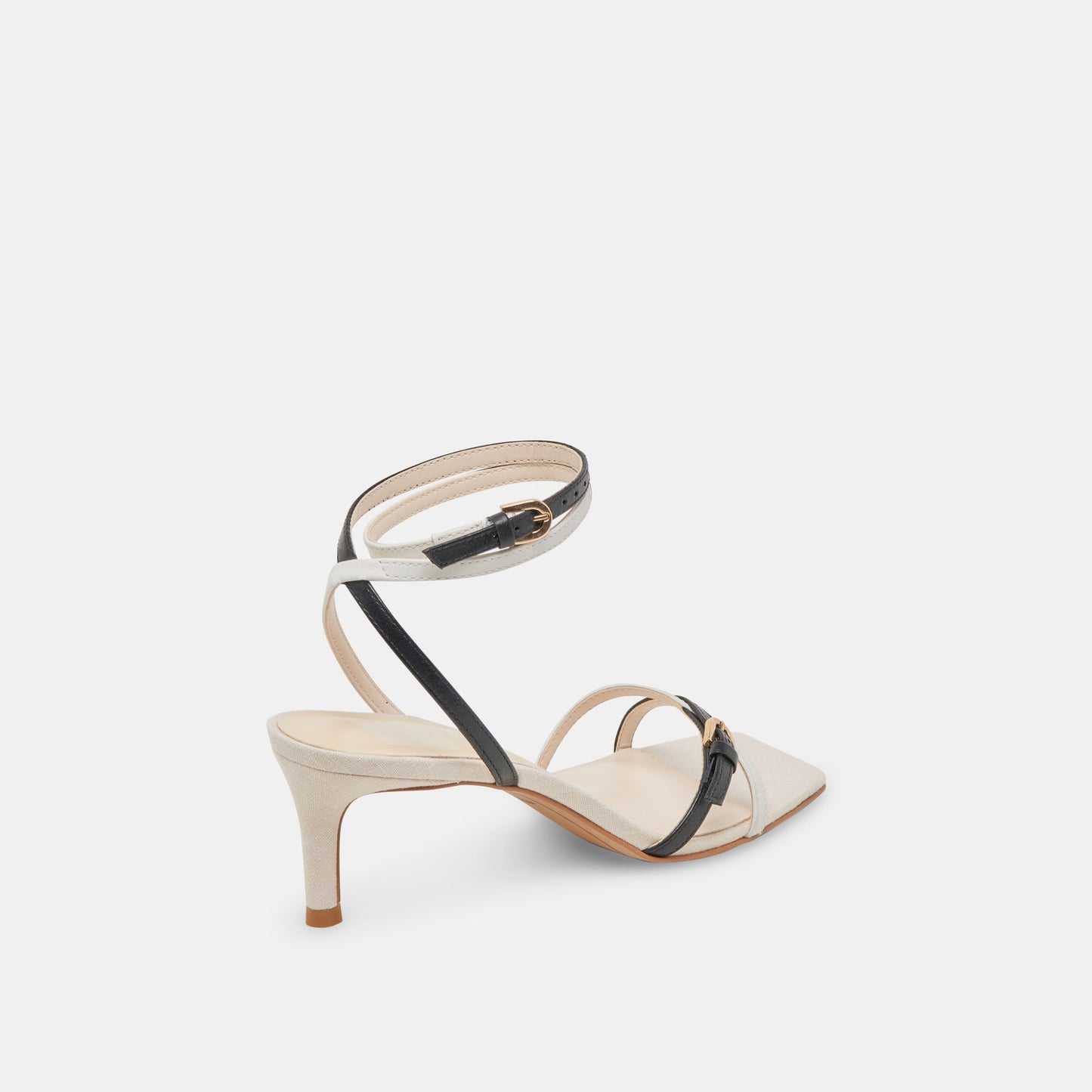 Dolce Vita BAMBY HEELS WHITE BLACK LEATHER