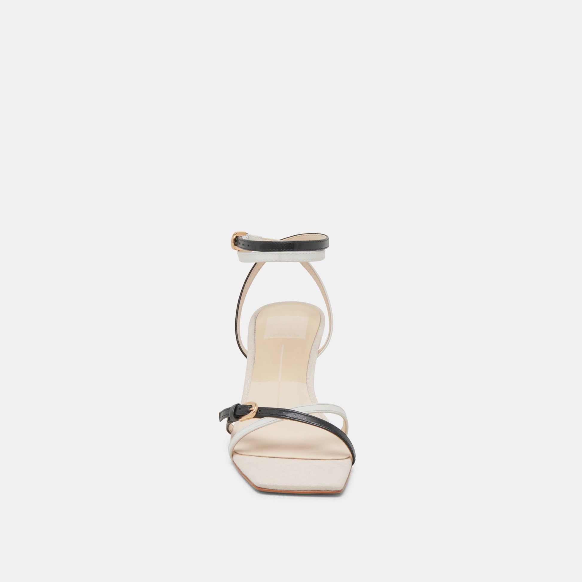 Dolce Vita BAMBY HEELS WHITE BLACK LEATHER