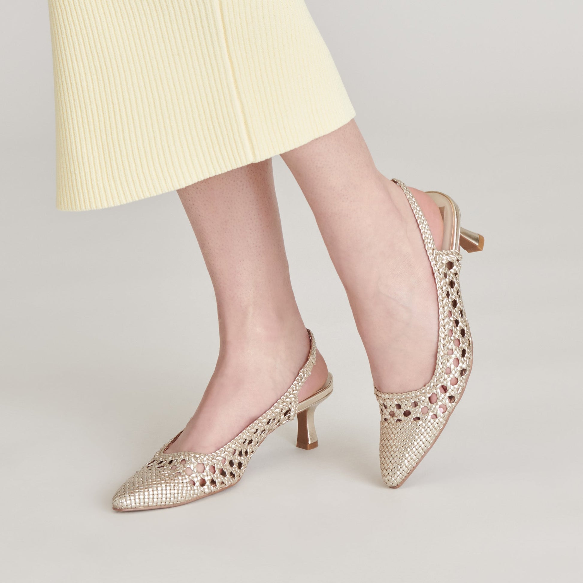 Dolce Vita OLYMPA HEELS LIGHT GOLD METALLIC STELLA