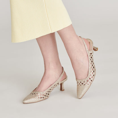 Dolce Vita OLYMPA HEELS LIGHT GOLD METALLIC STELLA